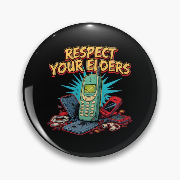 Item preview, Respect Your Elders Phone Tshirts Funny Vintage Smartphone Technology Humor designed and sold by Redgiant87x.