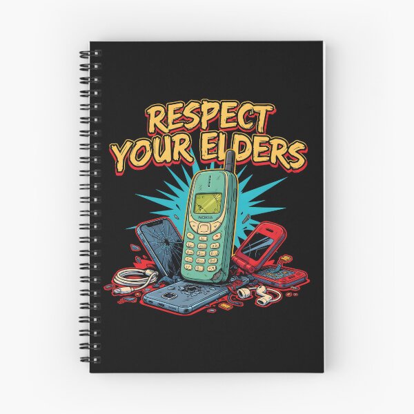 Item preview, Respect Your Elders Phone Tshirts Funny Vintage Smartphone Technology Humor designed and sold by Redgiant87x.