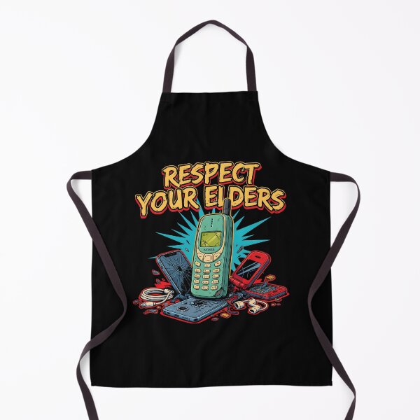 Item preview, Respect Your Elders Phone Tshirts Funny Vintage Smartphone Technology Humor designed and sold by Redgiant87x.