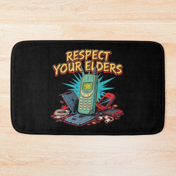 Item preview, Respect Your Elders Phone Tshirts Funny Vintage Smartphone Technology Humor designed and sold by Redgiant87x.