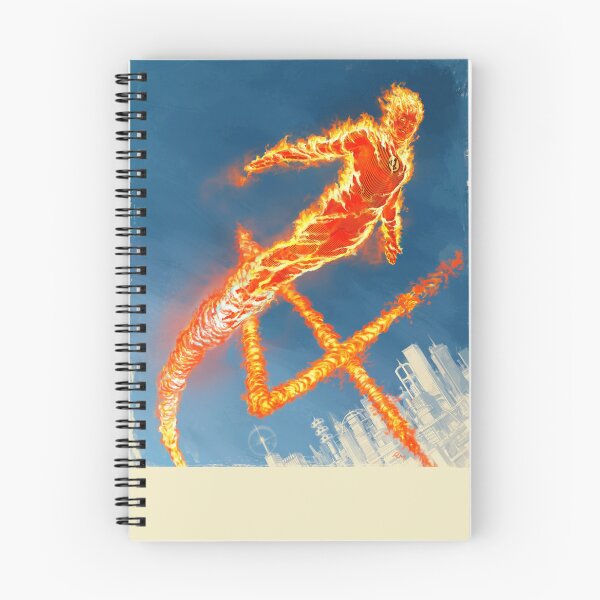 Item preview, Comics - Flaming Superhero in Flight, 1970s Cover Art Style designed and sold by AnimeShin.
