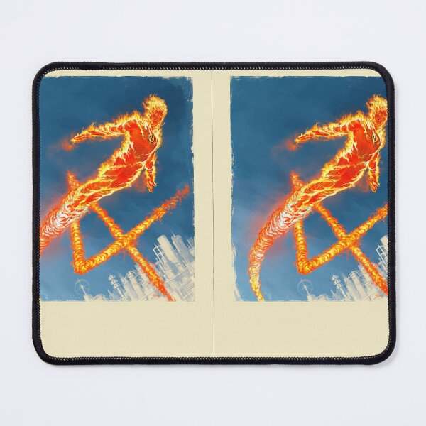 Item preview, Comics - Flaming Superhero in Flight, 1970s Cover Art Style designed and sold by AnimeShin.