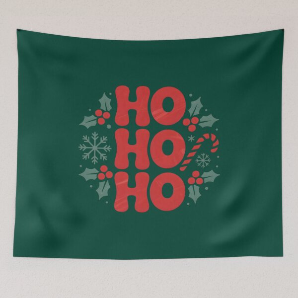 Item preview, Ho Ho Ho Christmas Retro Badge Typography designed and sold by luffy2374.
