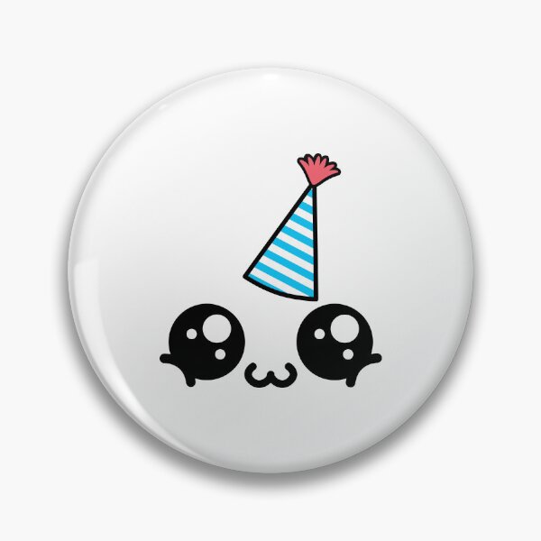 Item preview, Cute kawaii happy owo face with birthday hat designed and sold by BlushyPrint.