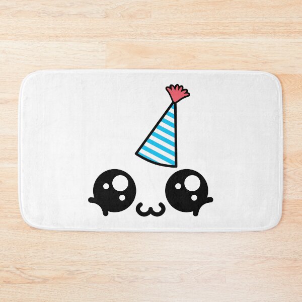 Item preview, Cute kawaii happy owo face with birthday hat designed and sold by BlushyPrint.