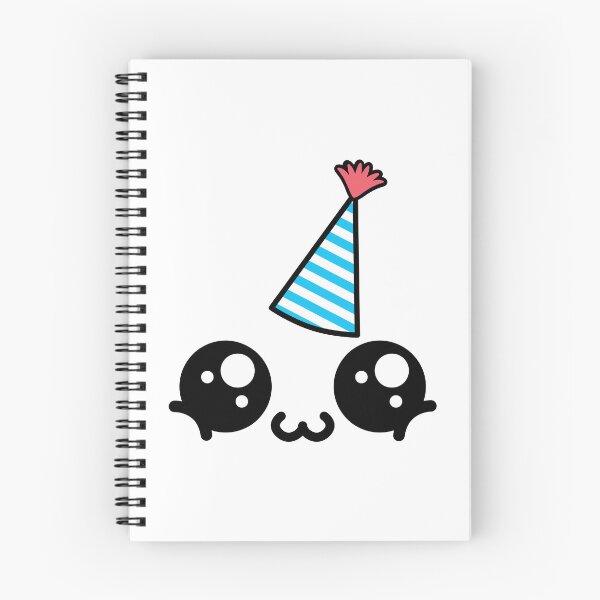 Item preview, Cute kawaii happy owo face with birthday hat designed and sold by BlushyPrint.