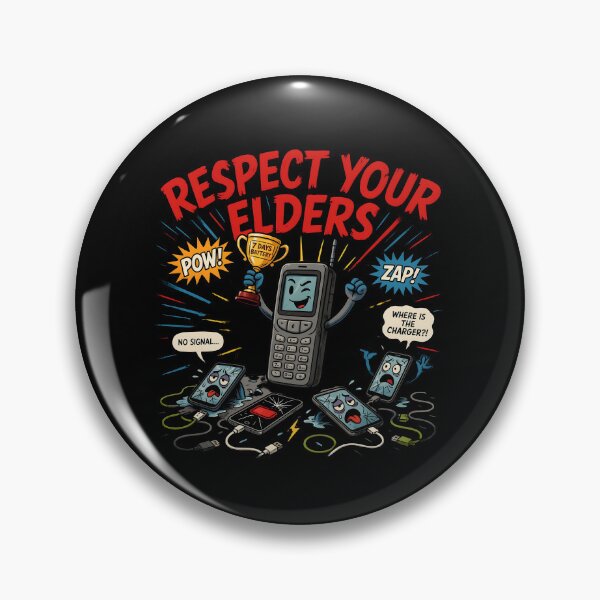 Item preview, Respect Your Elders Phone Tshirts Retro Old Phone for Smartphone Fans designed and sold by Redgiant87x.
