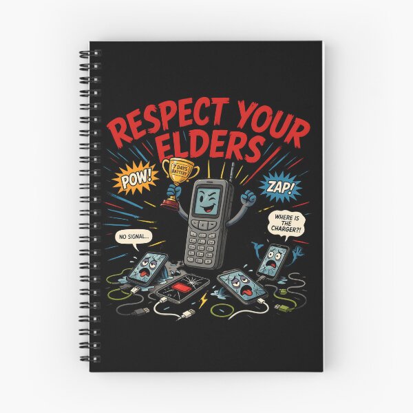 Item preview, Respect Your Elders Phone Tshirts Retro Old Phone for Smartphone Fans designed and sold by Redgiant87x.