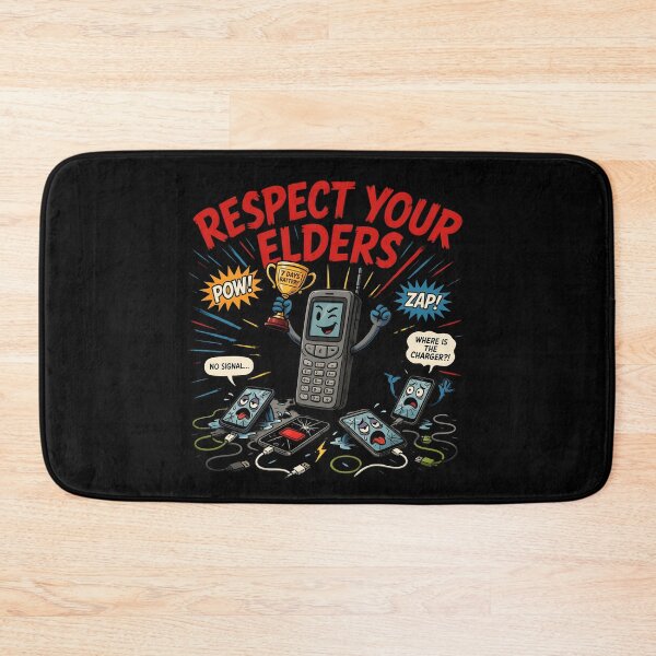 Item preview, Respect Your Elders Phone Tshirts Retro Old Phone for Smartphone Fans designed and sold by Redgiant87x.