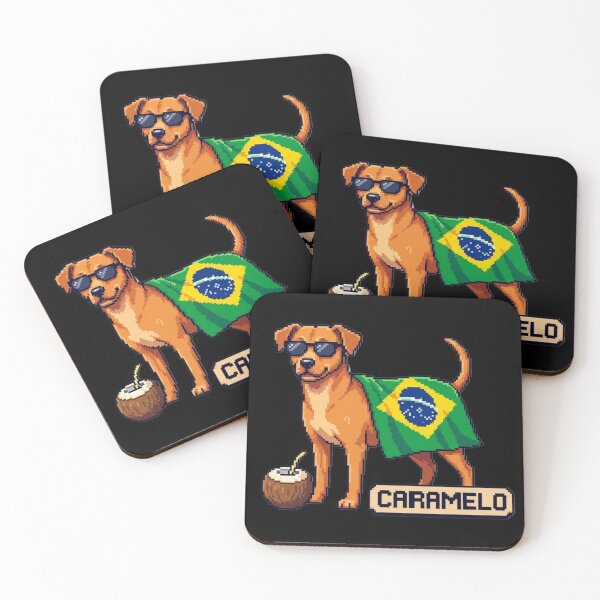 Item preview, Cute Brazilian Caramelo Dog Retro Pixel Art designed and sold by thepixelcloset.