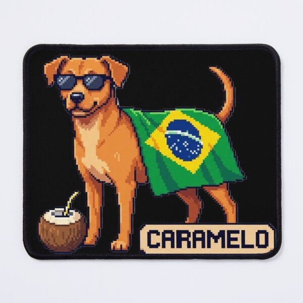 Item preview, Cute Brazilian Caramelo Dog Retro Pixel Art designed and sold by thepixelcloset.