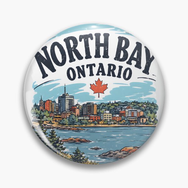 Item preview, North Bay Ontario Canada Skyline City Pride designed and sold by HowToCanadian.