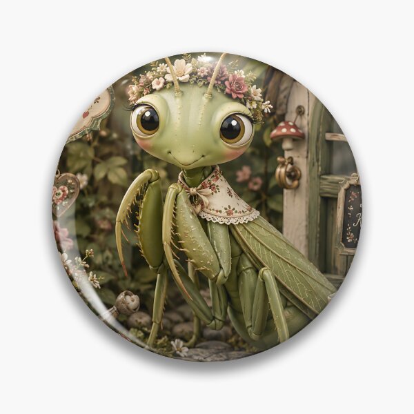 Item preview, Little Praying Mantis Garden Tea Party designed and sold by Weirdwildco69.