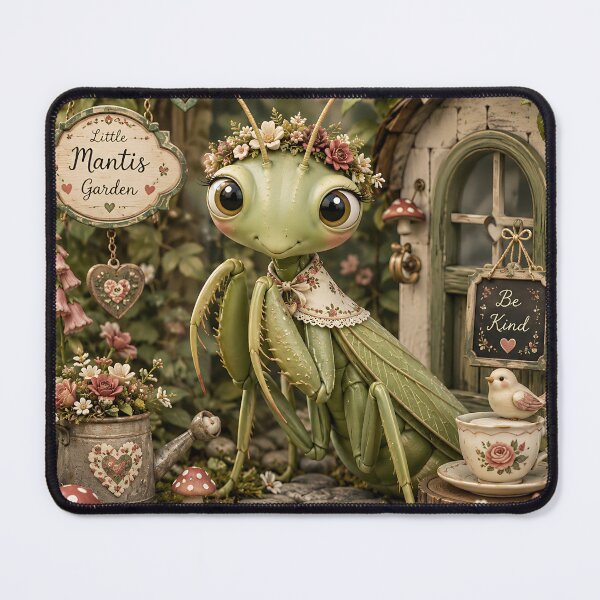 Item preview, Little Praying Mantis Garden Tea Party designed and sold by Weirdwildco69.