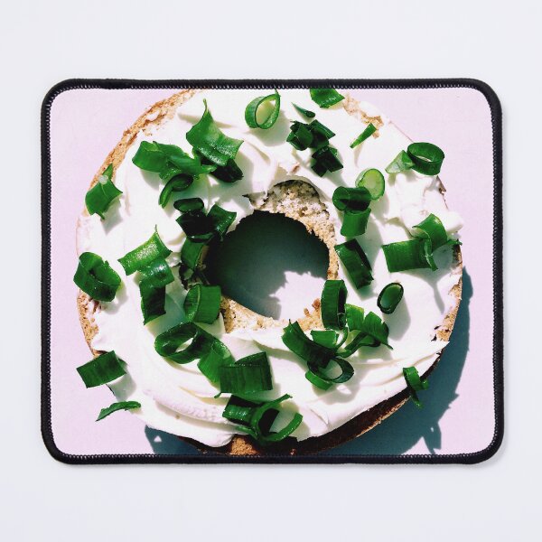 Item preview, Minimalist Bagel Art Print – Scandinavian Café Aesthetic Food Photography designed and sold by TheSlowShore.