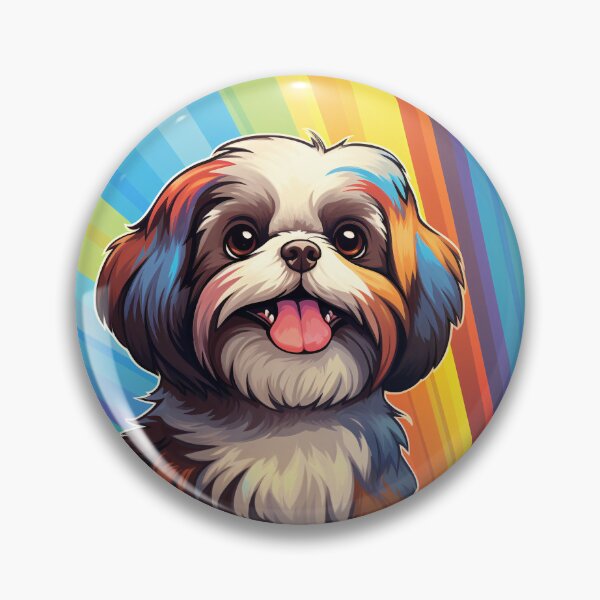 Item preview, Funny Shih Tzu Colorful Rainbow Cute Mom Dad Kids designed and sold by rafaeltto.