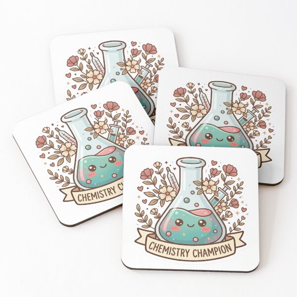 Item preview, Chemistry Champion Beaker Kawaii Medical Sticker – Science & Lab Technician Decal designed and sold by SweetieMedArt.