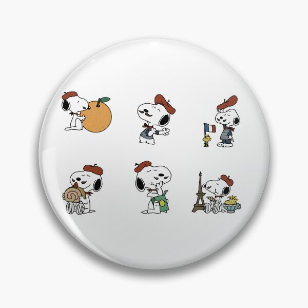 Item preview, French snoopy designed and sold by Katyslittlestickershop.