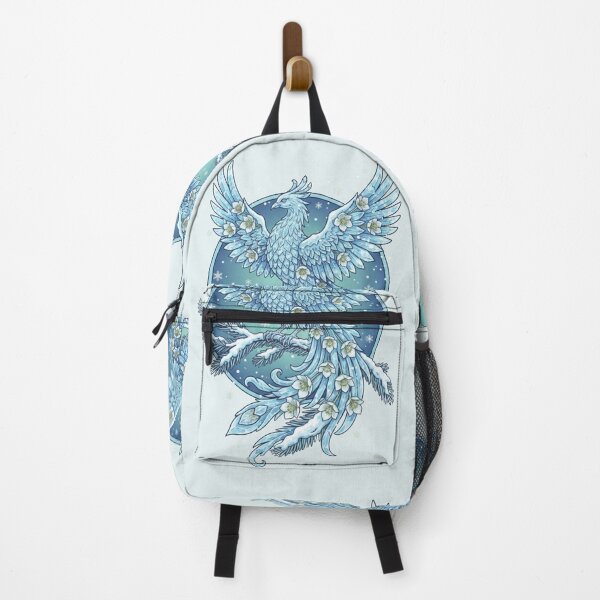 Item preview, Ice Phoenix with Winter Flowers & Snowflakes designed and sold by carthagia.
