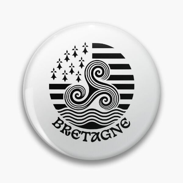 Item preview, Bretagne Celtic Triskele Breton Flag designed and sold by AntiqueImages.