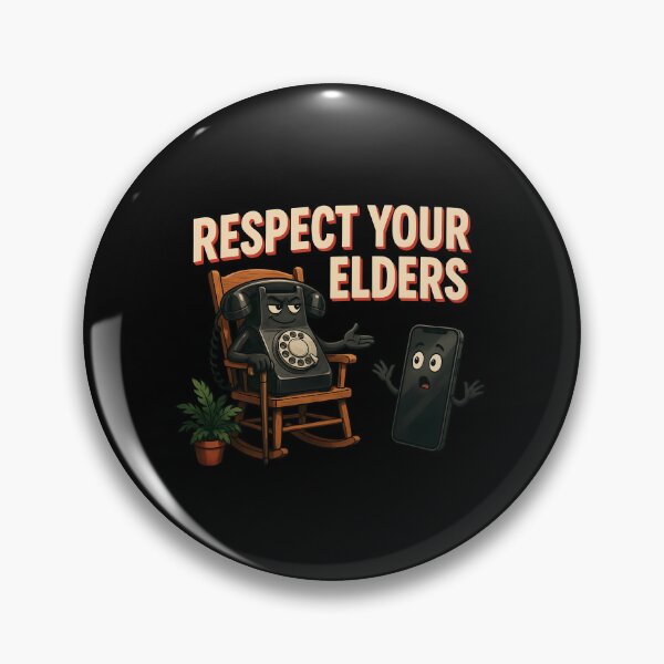 Item preview, Respect Your Elders Phone Tshirts Vintage Technology Humor for Old Phone Lovers designed and sold by Redgiant87x.