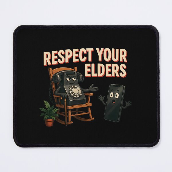 Item preview, Respect Your Elders Phone Tshirts Vintage Technology Humor for Old Phone Lovers designed and sold by Redgiant87x.