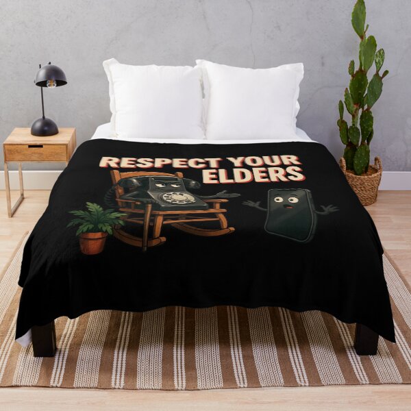 Item preview, Respect Your Elders Phone Tshirts Vintage Technology Humor for Old Phone Lovers designed and sold by Redgiant87x.