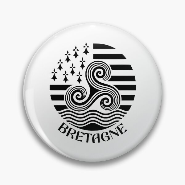 Item preview, Bretagne Triskelloù Breton Flag designed and sold by AntiqueImages.