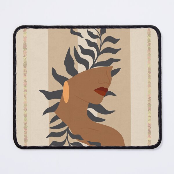 Item preview, Boho Afrocentric Woman Line Art Botanical Wall Art designed and sold by THE RILONA.
