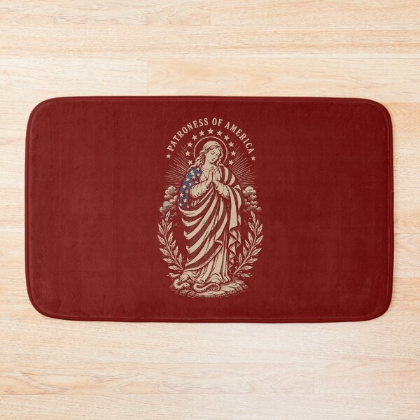 Item preview, Patroness of The USA Amercian Flag Blessed Virgin Mary Catholic Faith  designed and sold by alenaz.