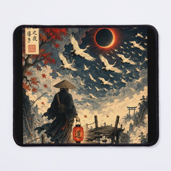 Item preview, the monk of the broken bridge - Japanese Ukiyo-e Mythic Landscape - Legend Art designed and sold by Substance_life.