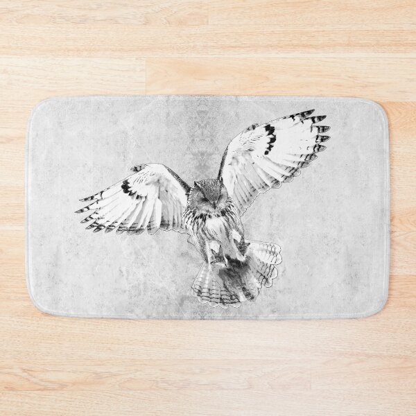 Item preview, Siberian Eagle Owl Hunting Strike Dark Raptor Flight Art designed and sold by Ghoul Enterprises.