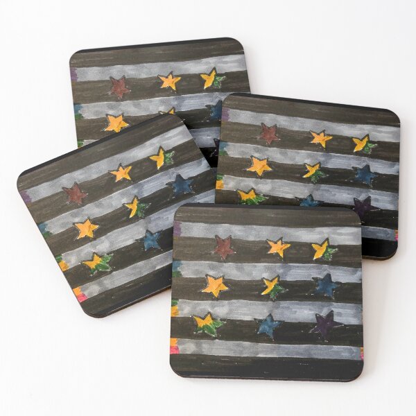 Item preview, Dark Rainbow Stars and Stripes  designed and sold by DancingCreek.