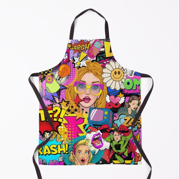 Item preview, Retro Pop Art Maximalist Collage  designed and sold by Side By Side Studio.