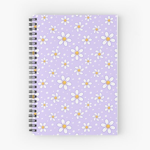 Item preview, Retro Groovy Smiley Face Daisy Purple Pattern designed and sold by THE RILONA.