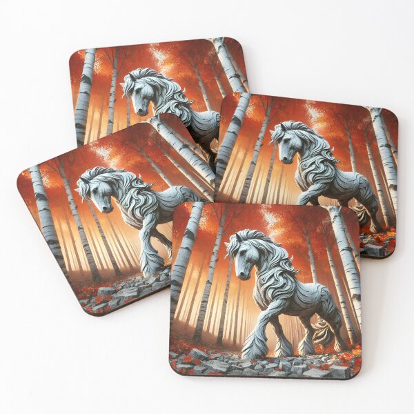 Item preview, Birchbark Horse, Ai Generated Art designed and sold by ACC .