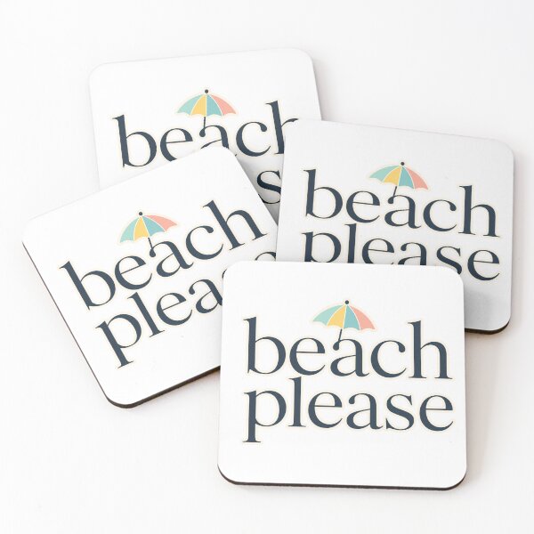 Item preview, Beach Please – Minimalist summer design with coastal typography designed and sold by FusiTink.
