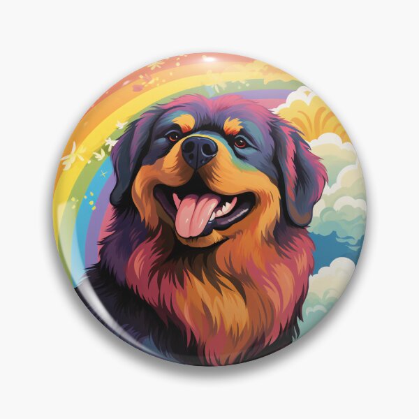 Item preview, Funny Tibetan Mastiff Colorful Rainbow Cute Mom Dad Kids designed and sold by rafaeltto.