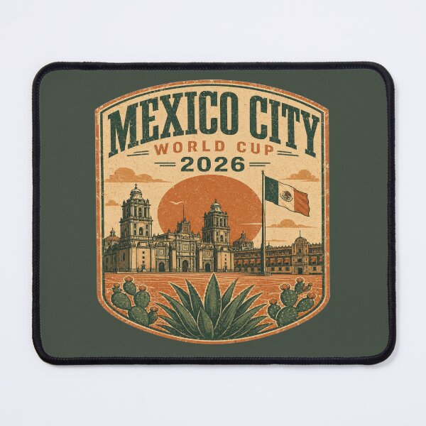 Item preview, Mexico City World Cup 2026 | Vintage Football Travel Poster designed and sold by ArthUpscale.