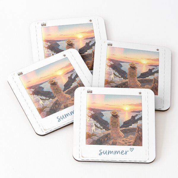 Item preview, Chica viajera solitaria en Polaroid de verano en Grecia designed and sold by Modefissi.