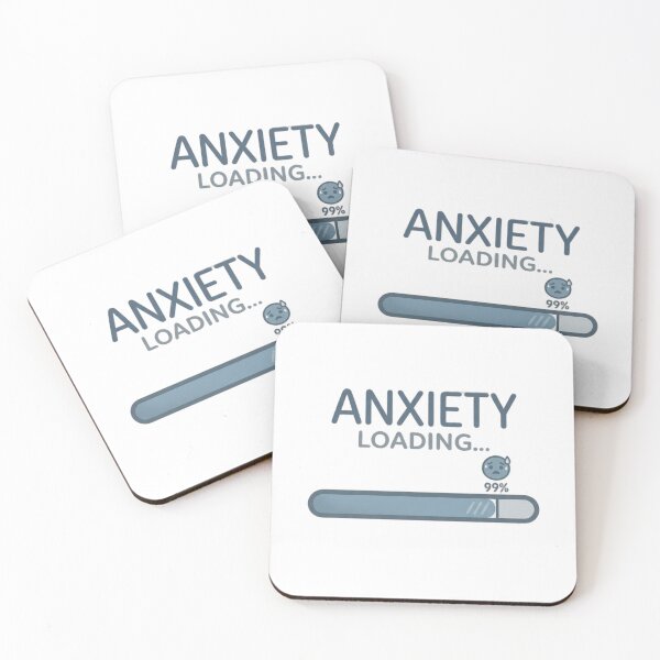 Item preview, Anxiety Loading 99 Percent Funny Anxiety T-Shirt designed and sold by softmind studio.