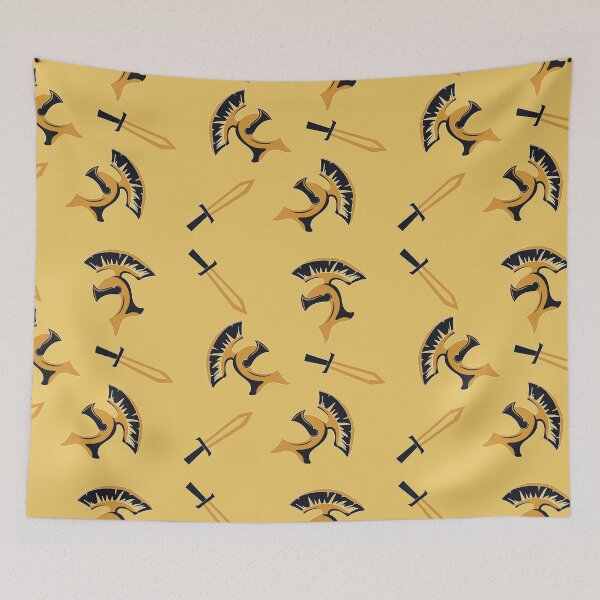 Item preview, Roman Gladius Helmet Seamless Pattern Design designed and sold by Retr0Tshirts.