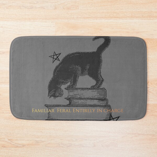 Item preview, Familiar Feral Entirely in Charge Vintage Black Cat Witch Gothic  designed and sold by theinkblackcat.