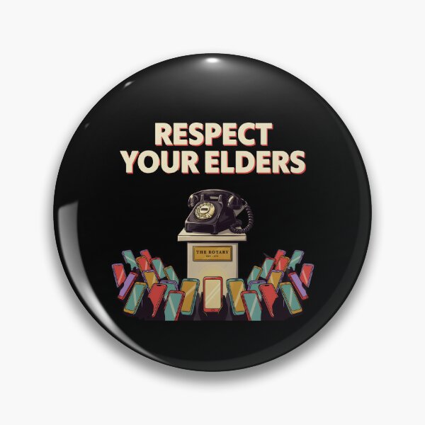 Item preview, Respect Your Elders Phone Tshirts Retro Mobile Phone Technology Humor designed and sold by Redgiant87x.