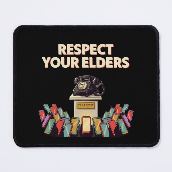 Item preview, Respect Your Elders Phone Tshirts Retro Mobile Phone Technology Humor designed and sold by Redgiant87x.
