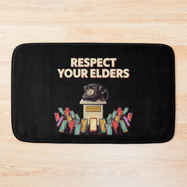 Item preview, Respect Your Elders Phone Tshirts Retro Mobile Phone Technology Humor designed and sold by Redgiant87x.