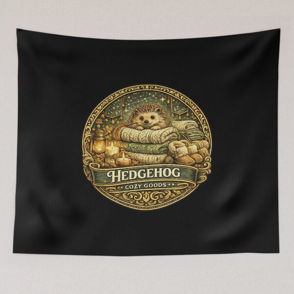 Item preview, Hedgehog Cozy Goods Shirt | Cute Hedgehog Cottagecore | Hygge Blankets & Candles | Cozy Autumn Gift designed and sold by MrDev.
