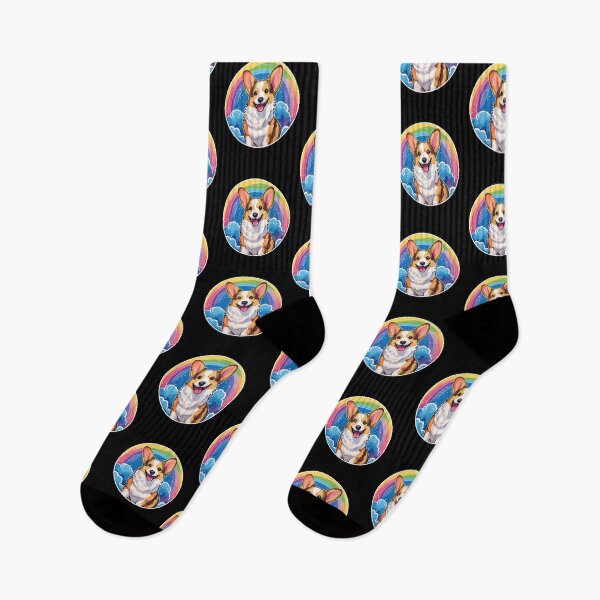 Item preview, Funny Tri Color Corgi Colorful Rainbow Cute Mom Dad Kids designed and sold by rafaeltto.