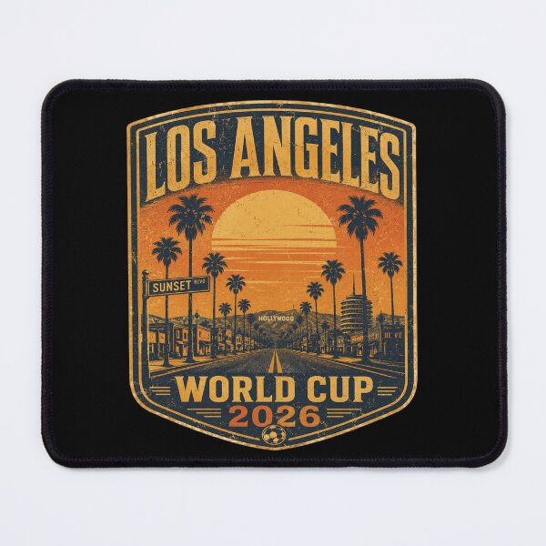 Item preview, Los Angeles World Cup 2026 | Vintage Football Travel Poster designed and sold by ArthUpscale.