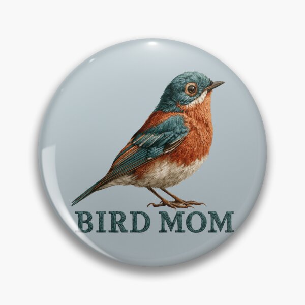 Item preview, Bird Mom Bluebird Embroidered Design designed and sold by MegaNovaArt.